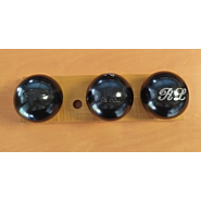 OBUT BOULE NOIRE CX Cou Lisse - 74mm - 680g - gravée RL