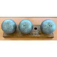 LA BOULE BLEUE "Super inox 125" - 73mm - 690g - gravée P-F