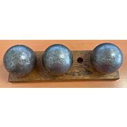 OBUT BOULE NOIRE CX Cou Lisse - 71mm - 700g - gravée Yoann