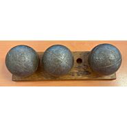 LA BOULE BLEUE "Prestige Carbone 110" - 76mm - 700g - Z1 - gravée CHLOE MAX