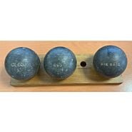 OBUT BOULE NOIRE CX Cou Lisse - 74mm - 690g - gravée DIK SAID