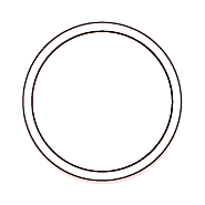 Obut lot de 10 cercles de pétanque rigides corail
