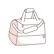 Sac de sport SIX WINGS avec compartiment inférieur - orange/noir
