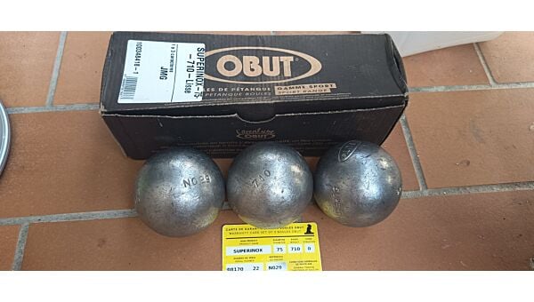 OBUT SUPERINOX - 75mm - 710g - gravée Jmg