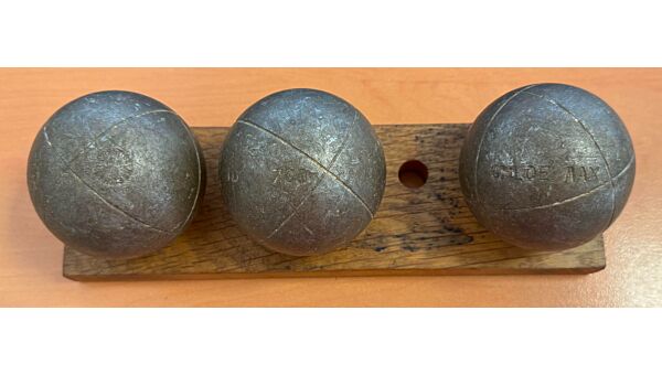 LA BOULE BLEUE &quot;Prestige Carbone 110&quot; - 76mm - 700g - Z1 - gravée CHLOE MAX