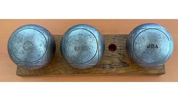 LA BOULE BLEUE &quot;Prestige Carbone 110&quot; - 75mm - 685g - ROF - gravée JOA