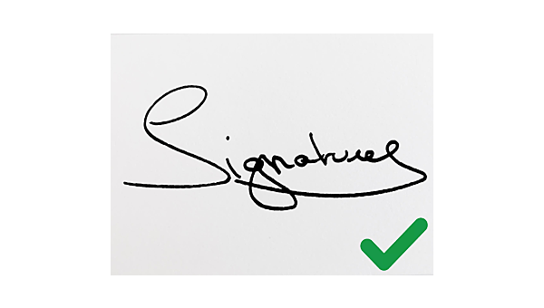 Gravure de votre signature (triplette non incluse)