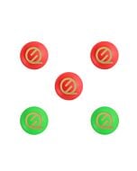 Pack 5 buts fluos siglés Petanqueshop