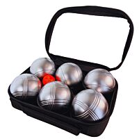 2 triplettes de Pétanque avec Sacoche et But - Grise Strie 3 + Grise Strie P