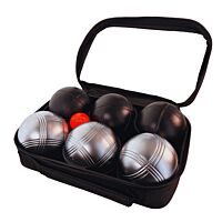 2 triplettes de Pétanque avec Sacoche et But - Grise Strie 3 + Noire Strie Z
