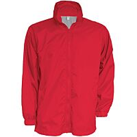 Coupe vent double homme rouge