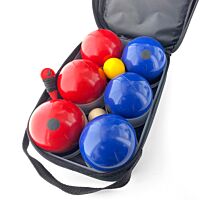 Jeu de 6 boules PVC - 74mm/680g - Marine/Rouge