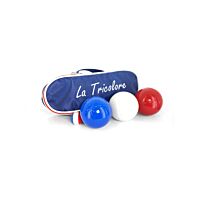 Kit Pétanque Tricolore avec Triplette Sacoche et But - Strie Z