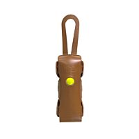 La Bouclée, sacoche rigide en cuir, avec poignée, coloris Cognac