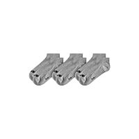 Lot de 3 paires de chaussettes courtes - gris chiné