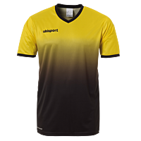 Maillot manches courtes Division - Jaune Citron/noir - Homme
