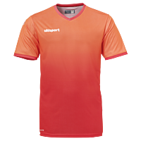 Maillot manches courtes Division - Rouge Fluo/rouge - Homme