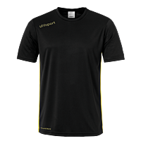 Maillot manches courtes Essential - Noir/jaune Citron - Homme