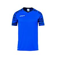 Maillot manches courtes Goal 25 - Azur/bleu Marine - Homme