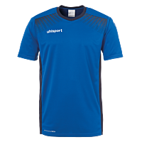 Maillot manches courtes Goal - Azur/bleu Marine - Enfant