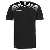 Maillot manches courtes Goal - Noir/blanc - Enfant
