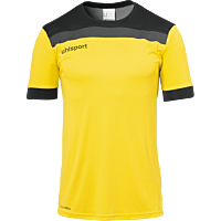Maillot manches courtes Offense 23 - Jaune Citron/noir/anthrac - Homme