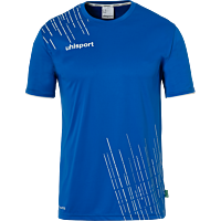 Maillot manches courtes Score 26 - Azur/blanc - Enfant
