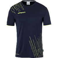 Maillot manches courtes Score 26 - Bleu Marine/jaune Fluo - Homme