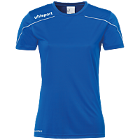 Maillot manches courtes Stream 22 - Azur/blanc - Femme