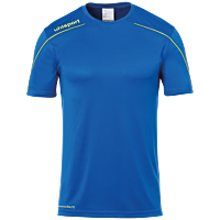 Maillot manches courtes Stream 22 - Azur/jaune Citron - Enfant