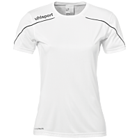 Maillot manches courtes Stream 22 - Blanc/noir - Femme