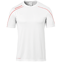 Maillot manches courtes Stream 22 - Blanc/rouge - Enfant