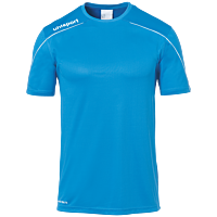 Maillot manches courtes Stream 22 - Cyan/blanc - Enfant