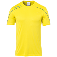 Maillot manches courtes Stream 22 - Jaune Citron/azur - Enfant