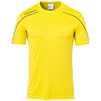 Maillot manches courtes Stream 22 - Jaune Citron/noir - Homme