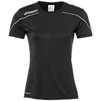 Maillot manches courtes Stream 22 - Noir/blanc - Femme