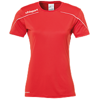Maillot manches courtes Stream 22 - Rouge/blanc - Femme