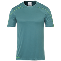 Maillot manches courtes Stream 22 - Vert/vert Fluo - Enfant