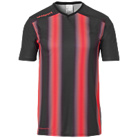 Maillot manches courtes Stripe 2.0 - Noir/rouge - Enfant