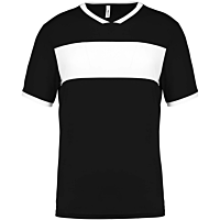 Maillot manches courtes - enfant - noir/blanc