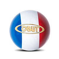 OBUT but tricolore en bois naturel, bleu, blanc et rouge