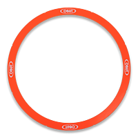 Obut lot de 10 cercles de pétanque rigides corail