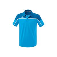 Polo CHANGE by erima - Homme - bleu curaçao/mykonos/blanc