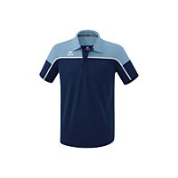 Polo CHANGE by erima - Homme - bleu marine/faded denim/blanc
