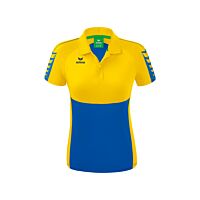 Polo SIX WINGS - Femme - bleu roi/jaune