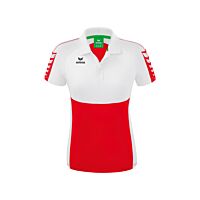 Polo SIX WINGS - Femme - rouge/blanc