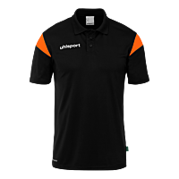 Polo manches courtes Squad 27 - Noir/orange Fluo - Homme