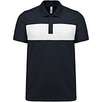 Polo manches courtes enfant bleu marine /blanc
