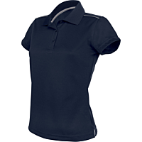 Polo manches courtes - femme - bleu marine