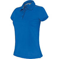 Polo manches courtes - femme - bleu royal